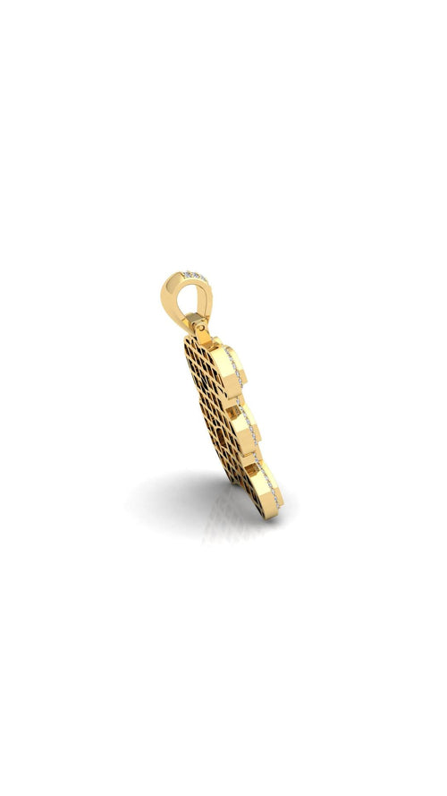 Gold Initial Pendant with Necklace