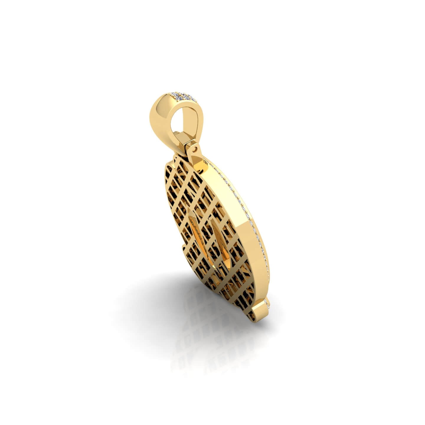 Gold Initial Pendant with Necklace
