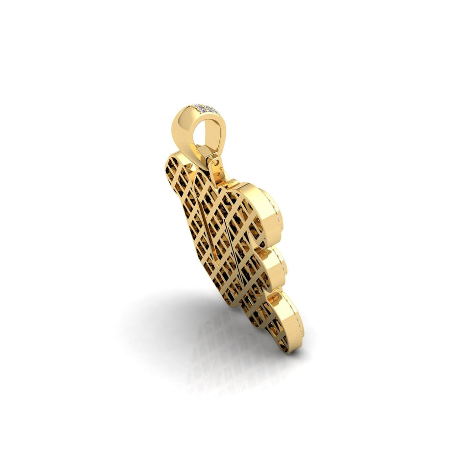 Gold Initial Pendant with Necklace