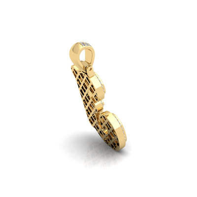 Gold Initial Pendant with Necklace