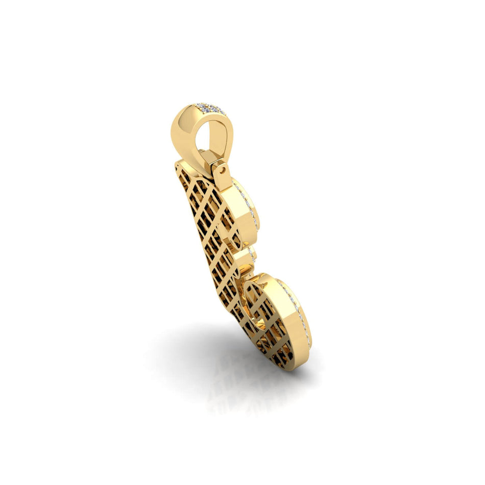 Gold Initial Pendant with Necklace