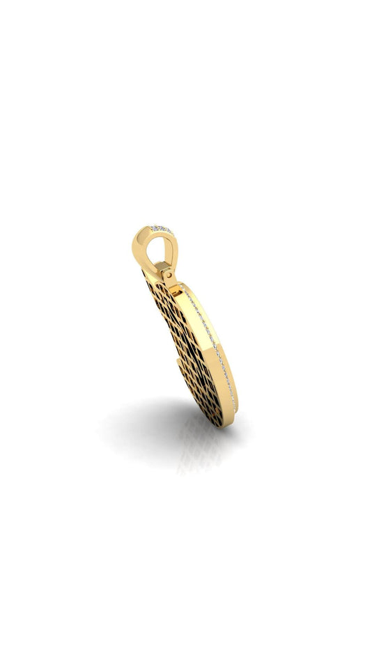 Gold Initial Pendant with Necklace