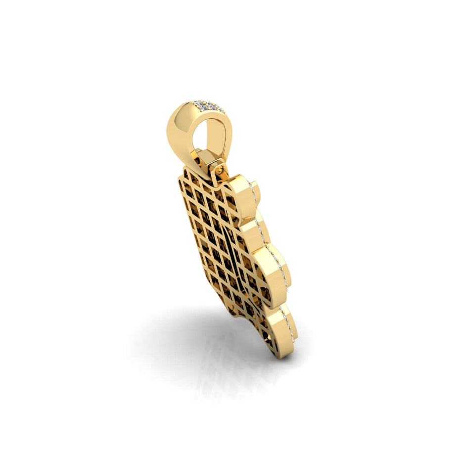 Gold Initial Pendant with Necklace