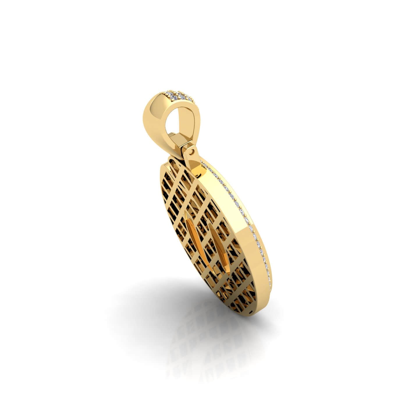 Gold Initial Pendant with Necklace