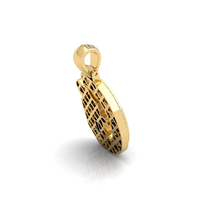 Gold Initial Pendant with Necklace