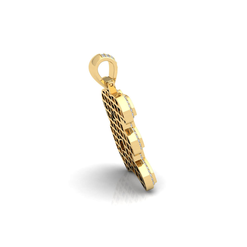 Gold Initial Pendant with Necklace