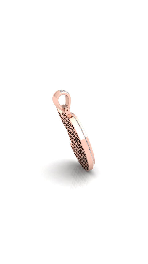 Rose Gold Initial Pendant with Necklace