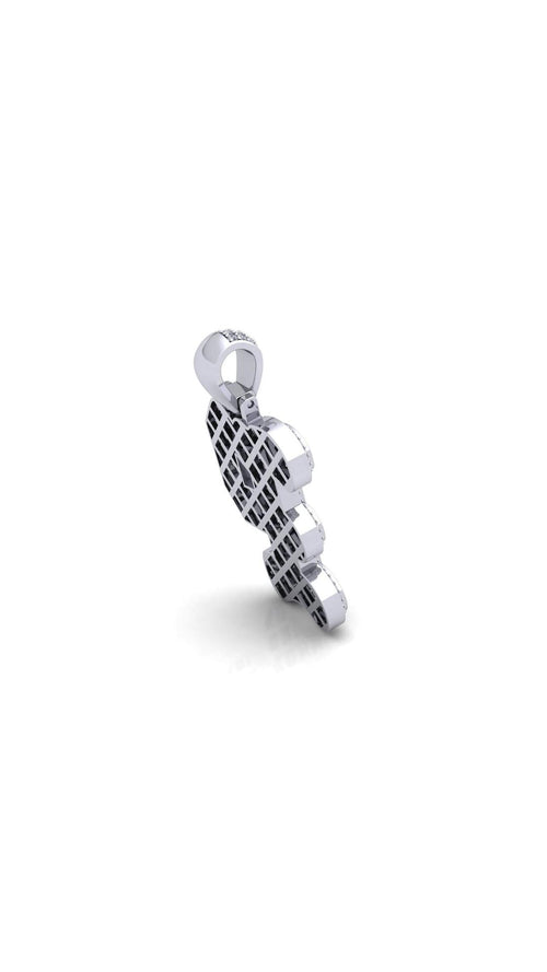Silver Initial Pendant with Necklace