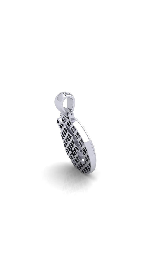 Silver Initial Pendant with Necklace