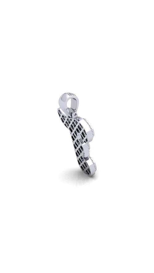 Silver Initial Pendant with Necklace