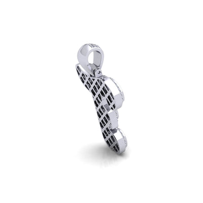 Silver Initial Pendant with Necklace