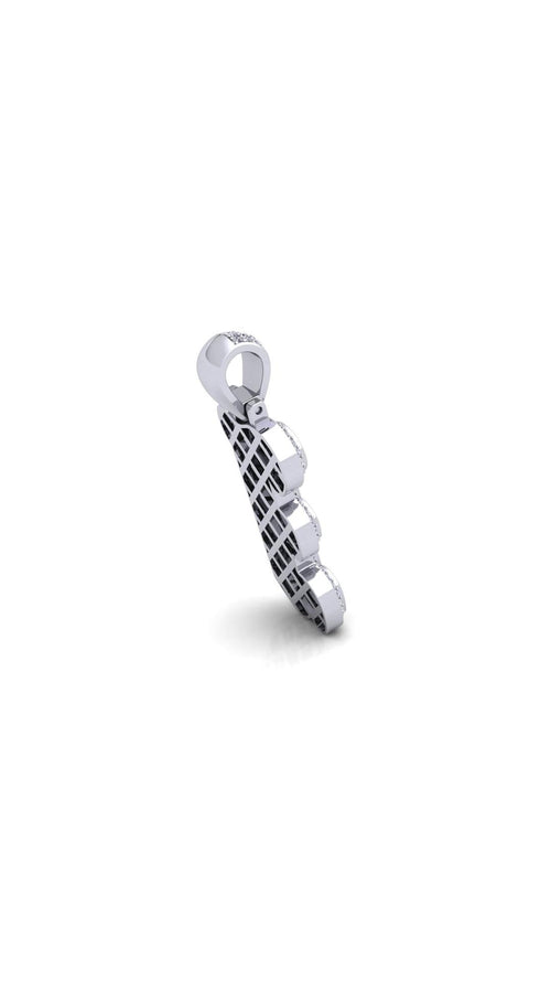 Silver Initial Pendant with Necklace