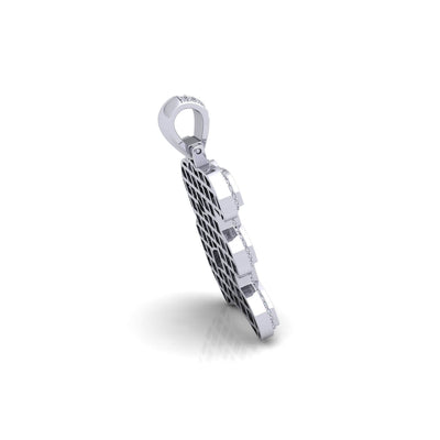 Silver Initial Pendant with Necklace