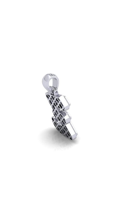 Silver Initial Pendant with Necklace