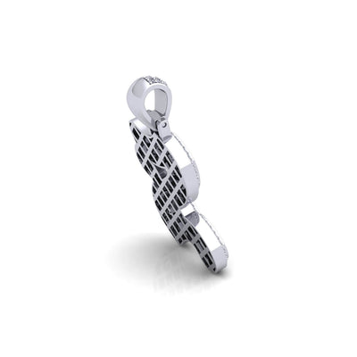 Silver Initial Pendant with Necklace