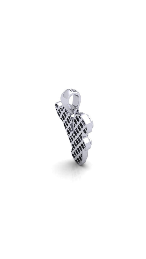 Silver Initial Pendant with Necklace