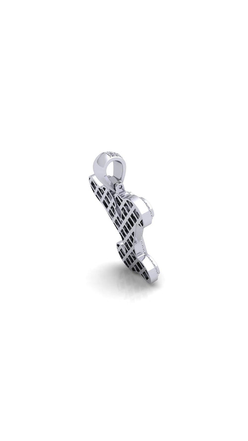 Silver Initial Pendant with Necklace