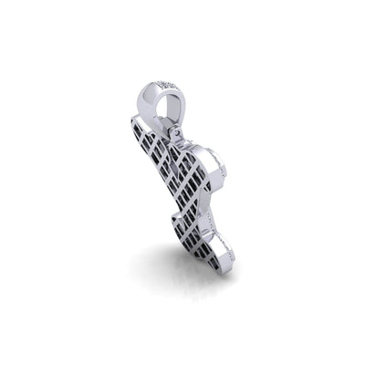 Silver Initial Pendant with Necklace