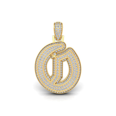 Gold Initial Pendant with Necklace