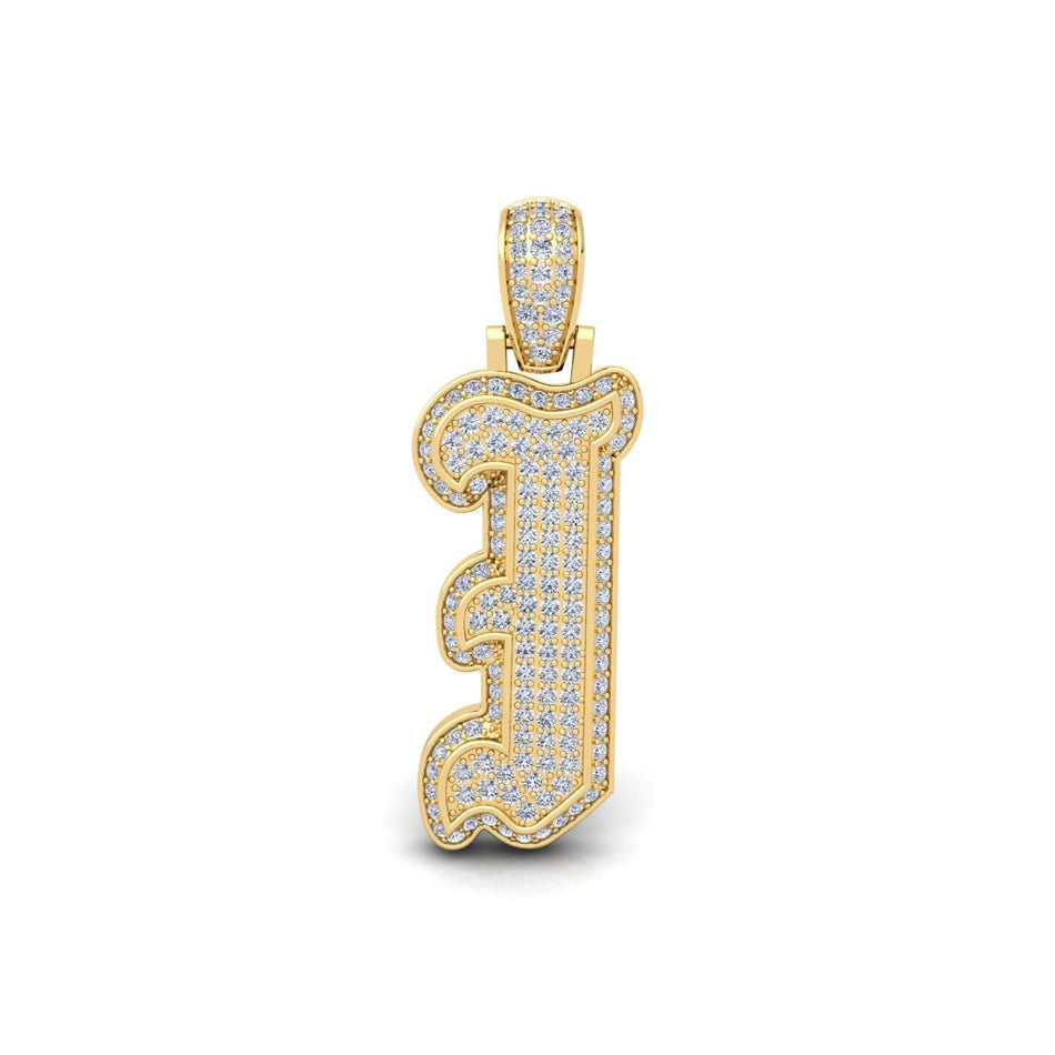 Gold Initial Pendant with Necklace