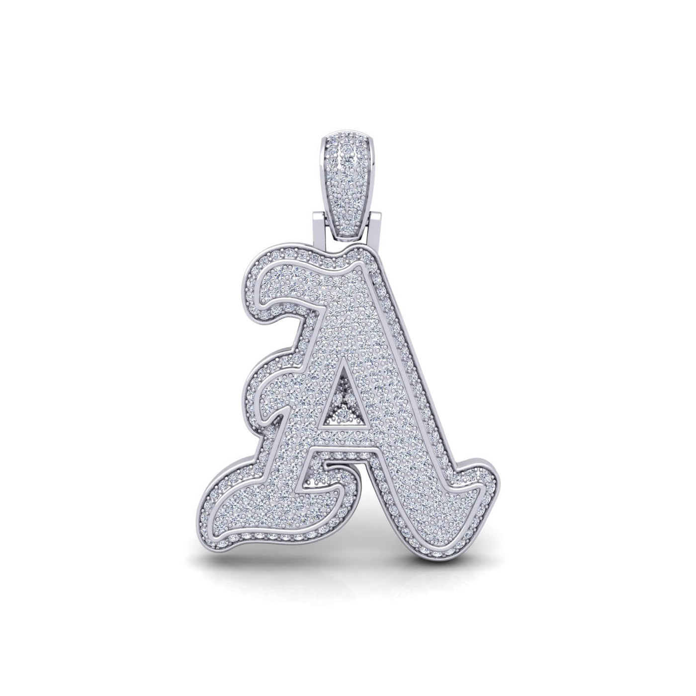 Silver Initial Pendant with Necklace