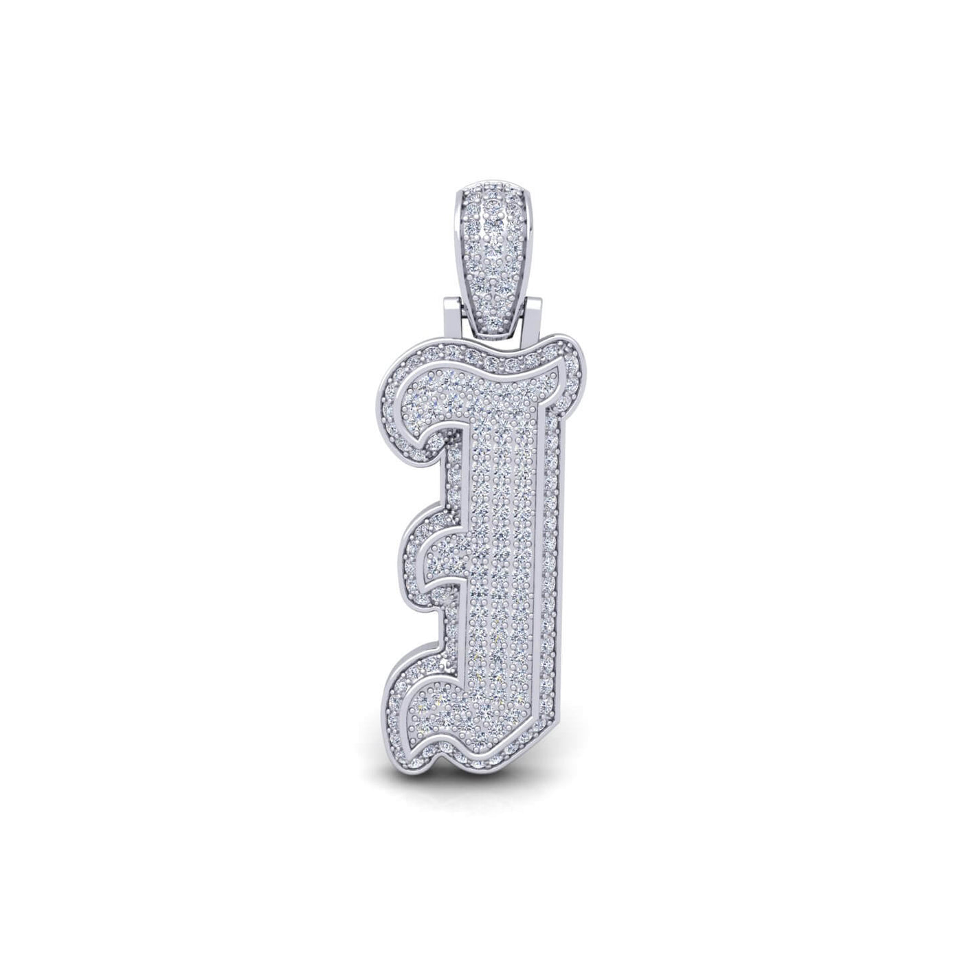 Silver Initial Pendant with Necklace