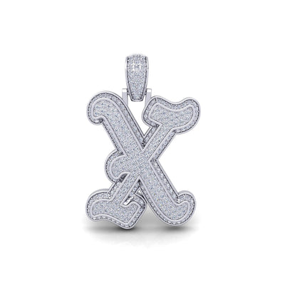 Silver Initial Pendant with Necklace