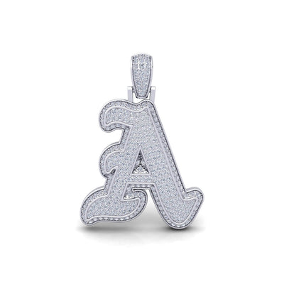 Silver Initial Pendant with Necklace