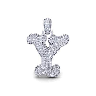 Silver Initial Pendant with Necklace