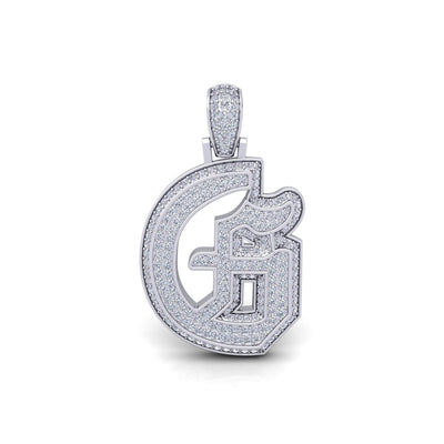 Silver Initial Pendant with Necklace