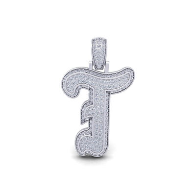 Silver Initial Pendant with Necklace