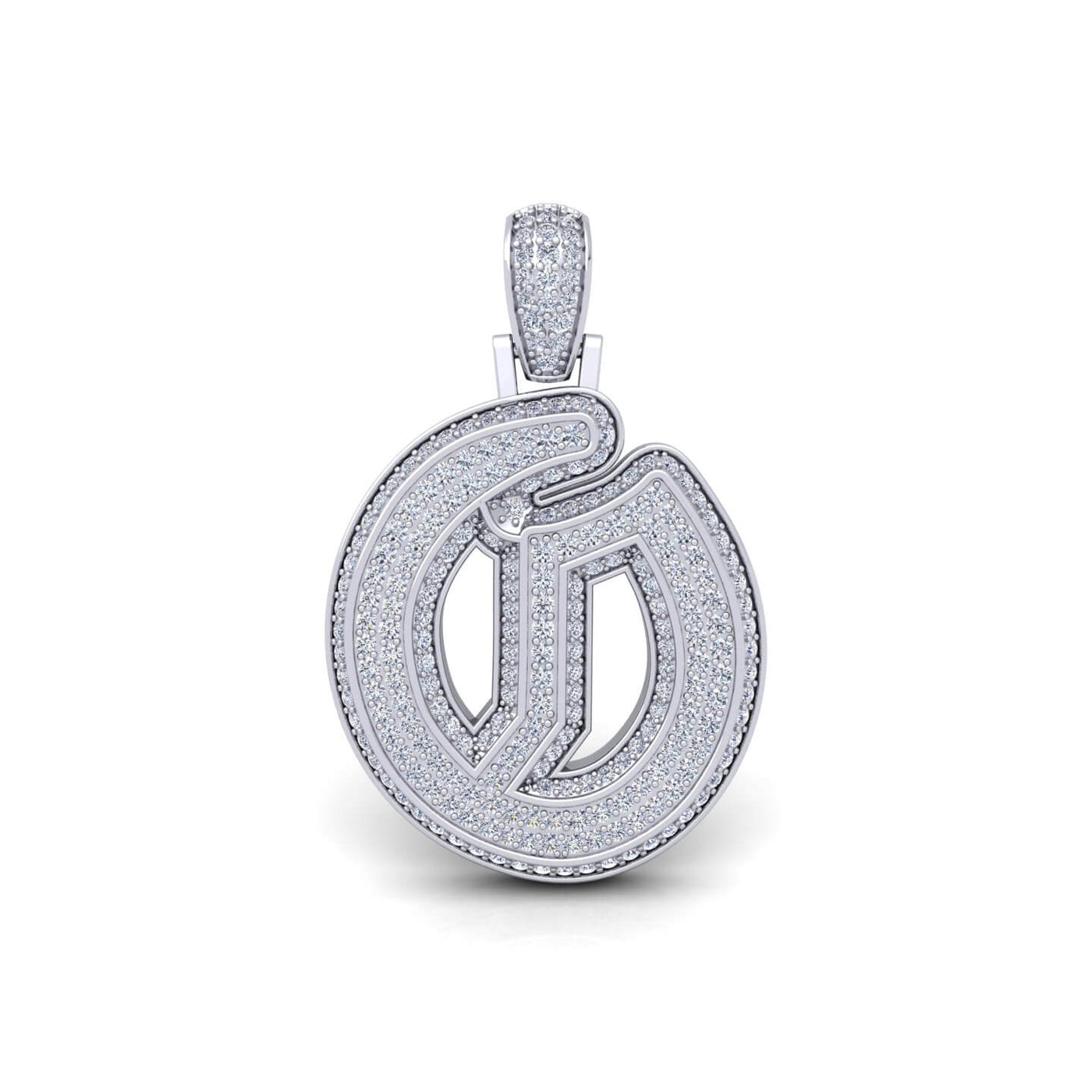 Silver Initial Pendant with Necklace
