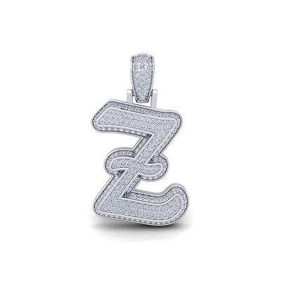 Silver Initial Pendant with Necklace