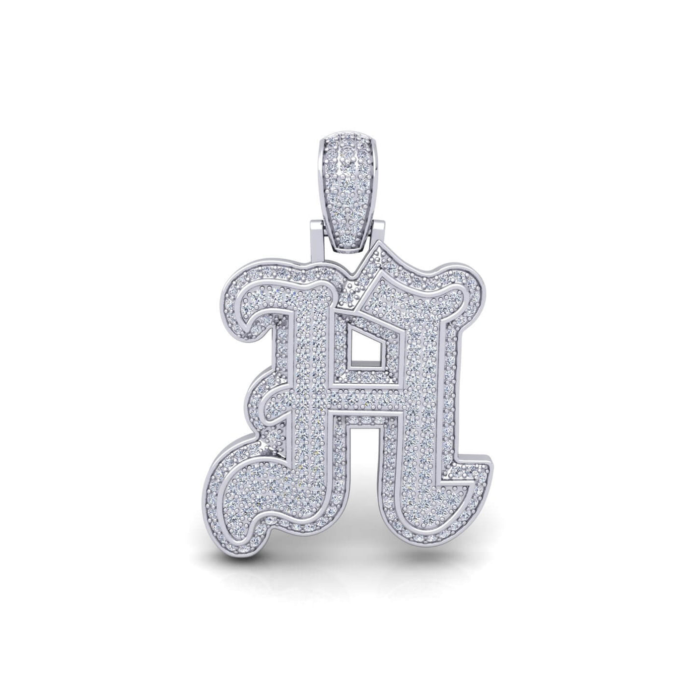 Silver Initial Pendant with Necklace