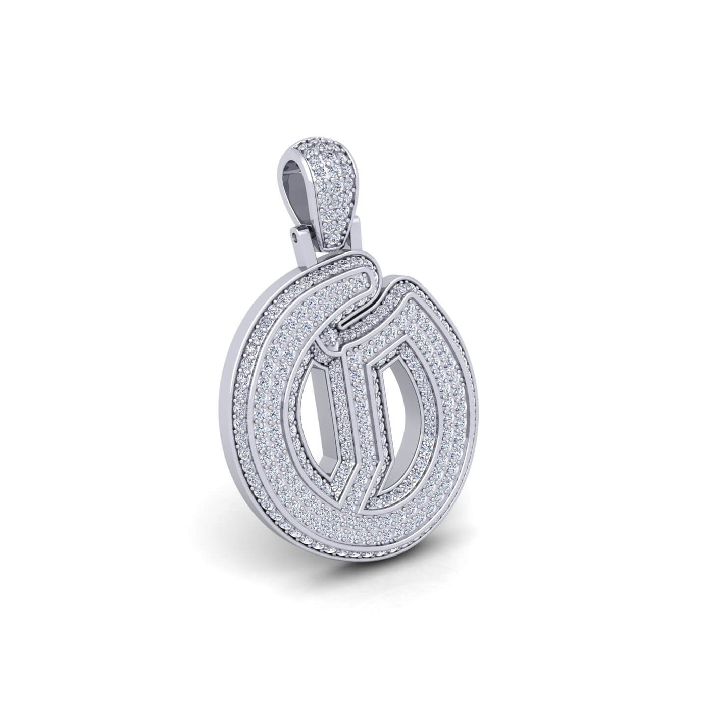 Silver Initial Pendant with Necklace