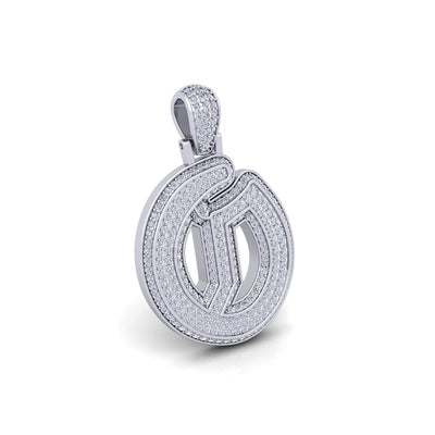 Silver Initial Pendant with Necklace