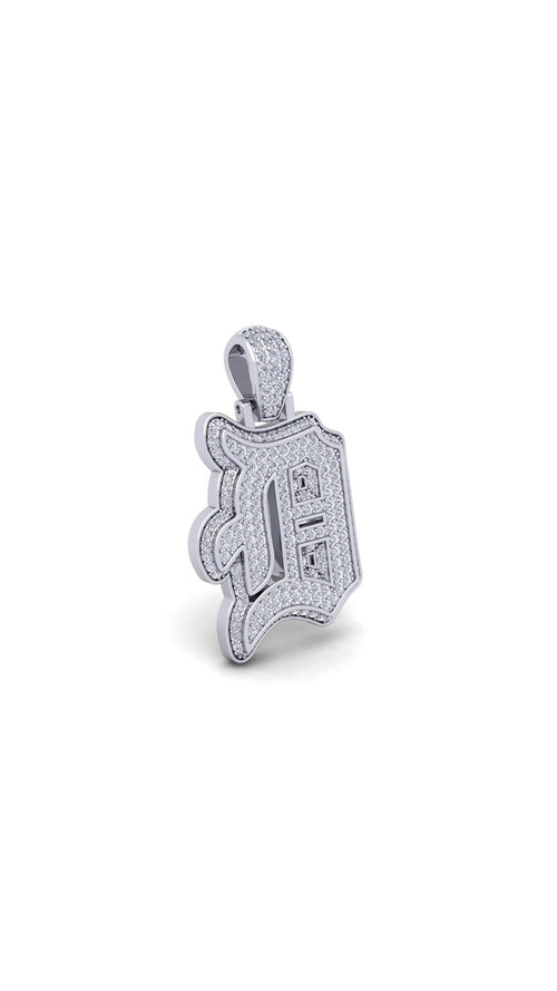 Silver Initial Pendant with Necklace