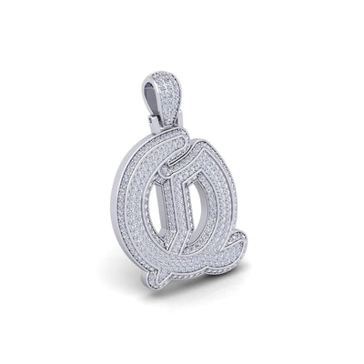 Silver Initial Pendant with Necklace