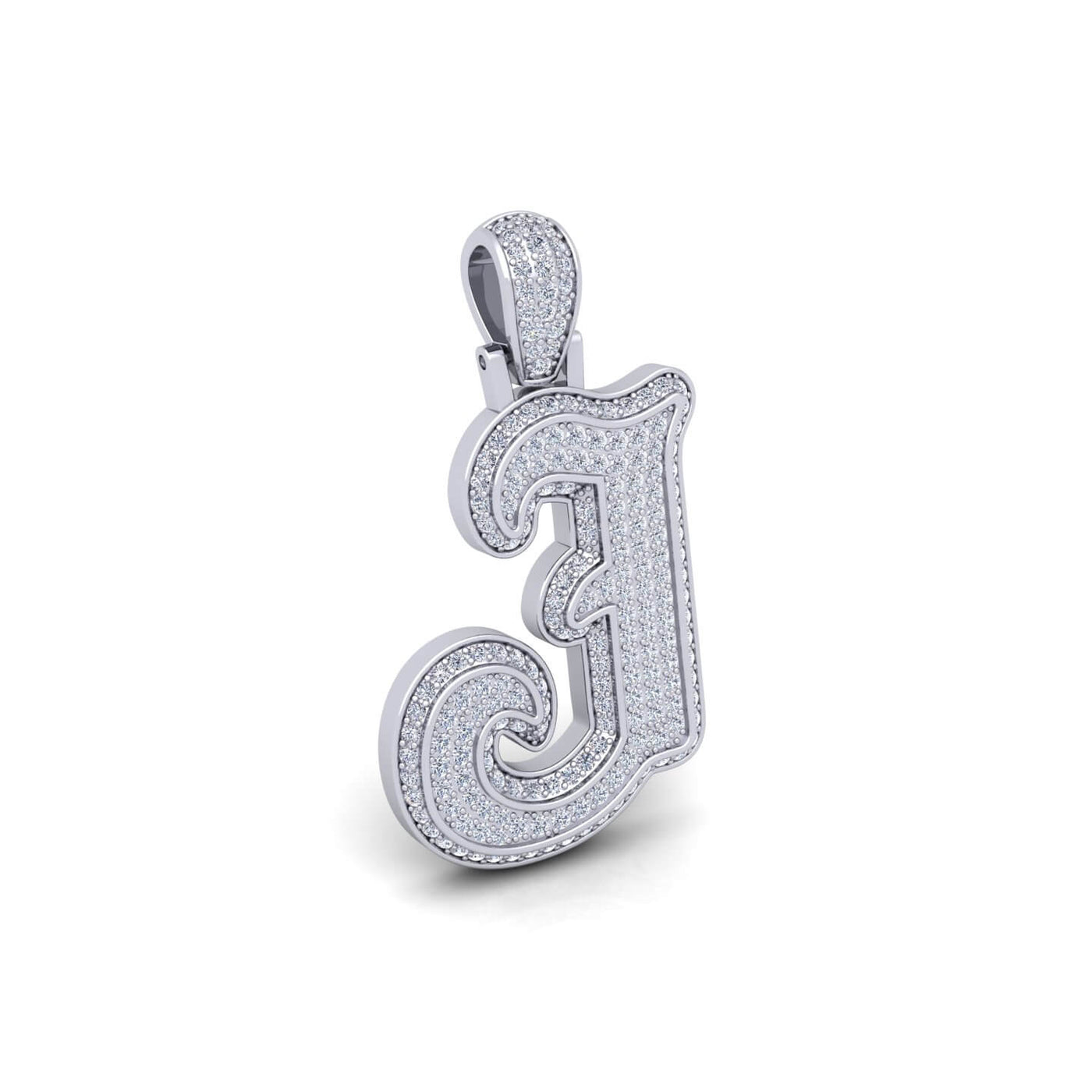 Silver Initial Pendant with Necklace