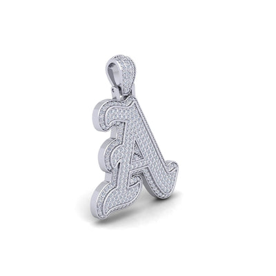 Silver Initial Pendant with Necklace