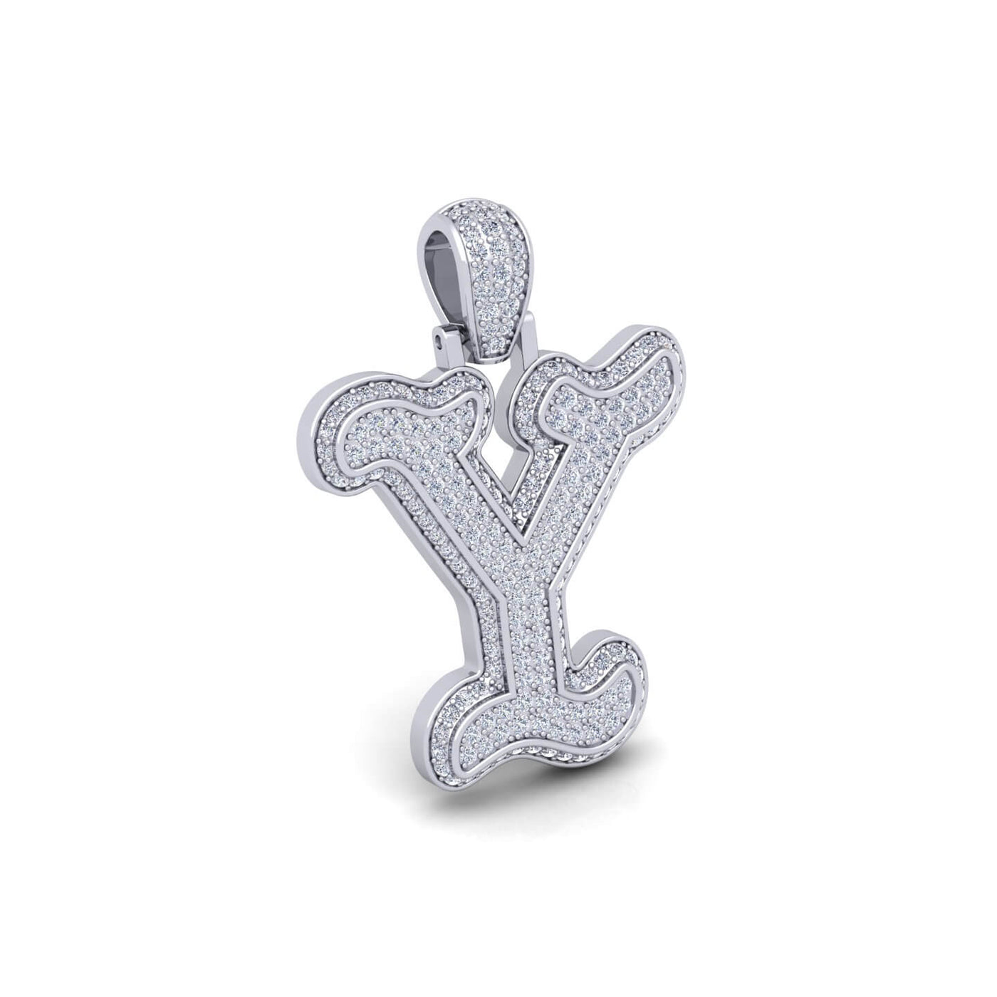 Silver Initial Pendant with Necklace