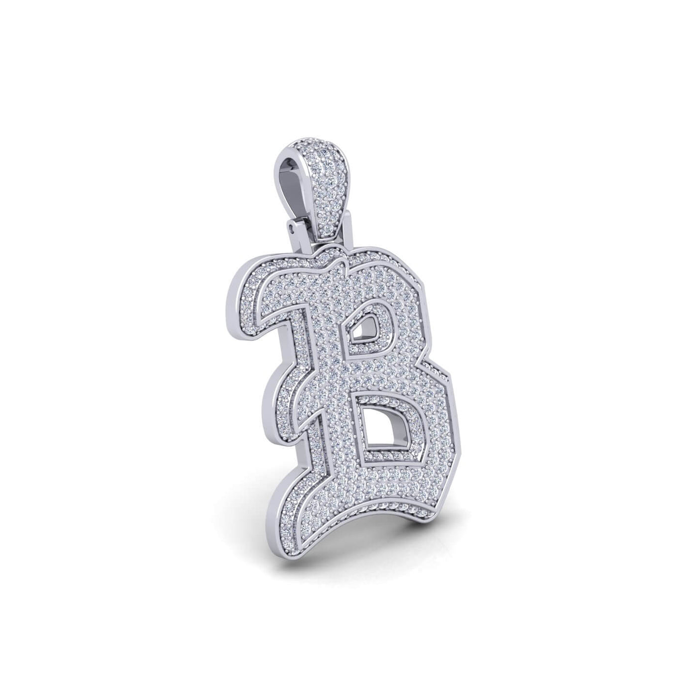 Silver Initial Pendant with Necklace