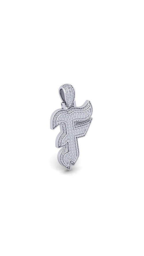 Silver Initial Pendant with Necklace