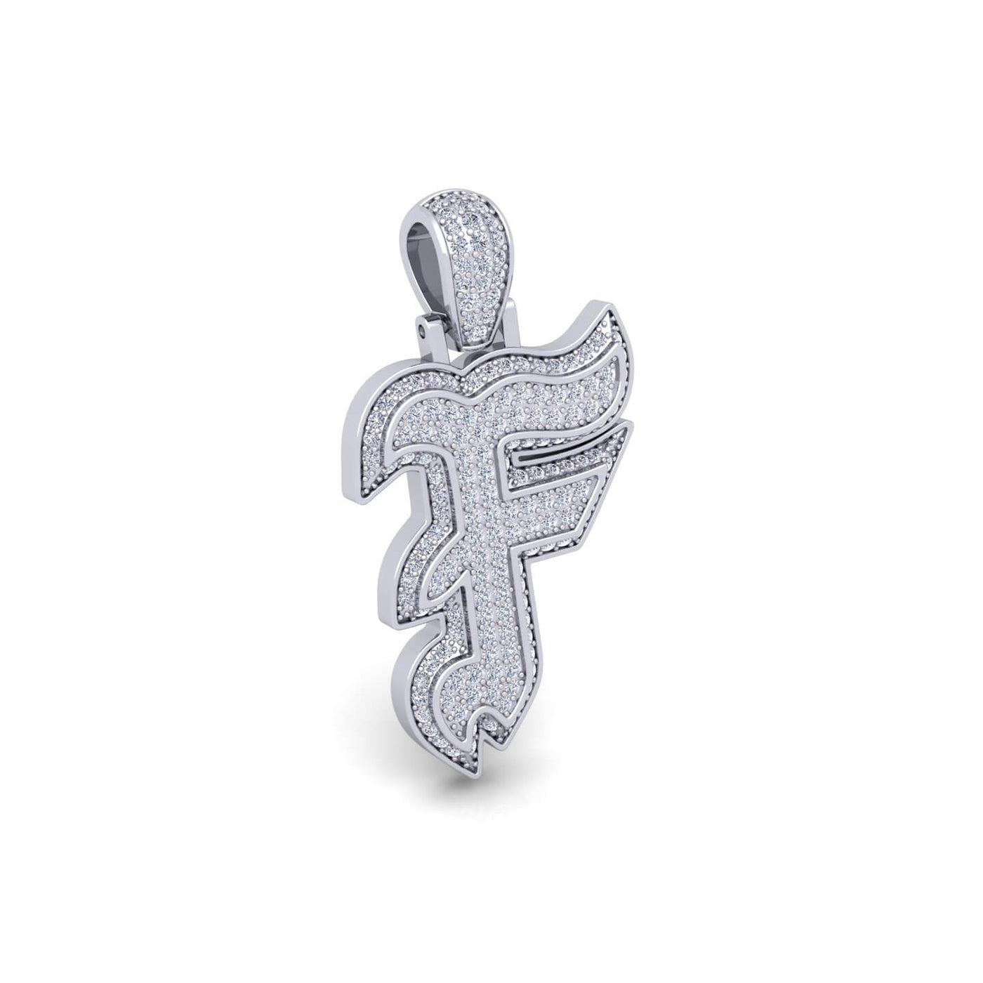 Silver Initial Pendant with Necklace