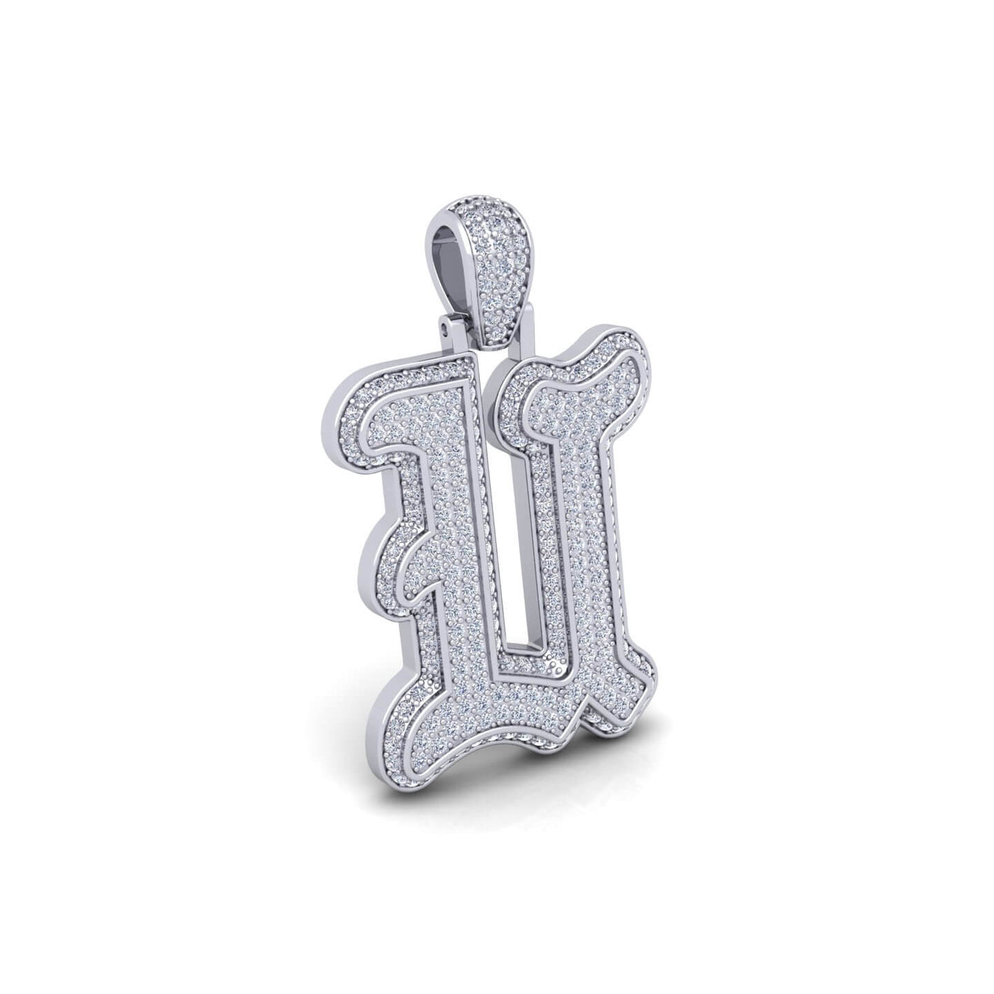 Silver Initial Pendant with Necklace