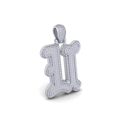 Silver Initial Pendant with Necklace