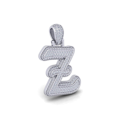 Silver Initial Pendant with Necklace