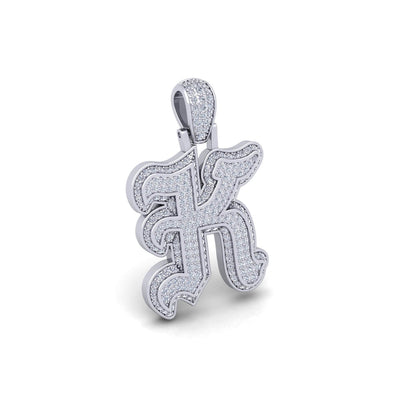 Silver Initial Pendant with Necklace