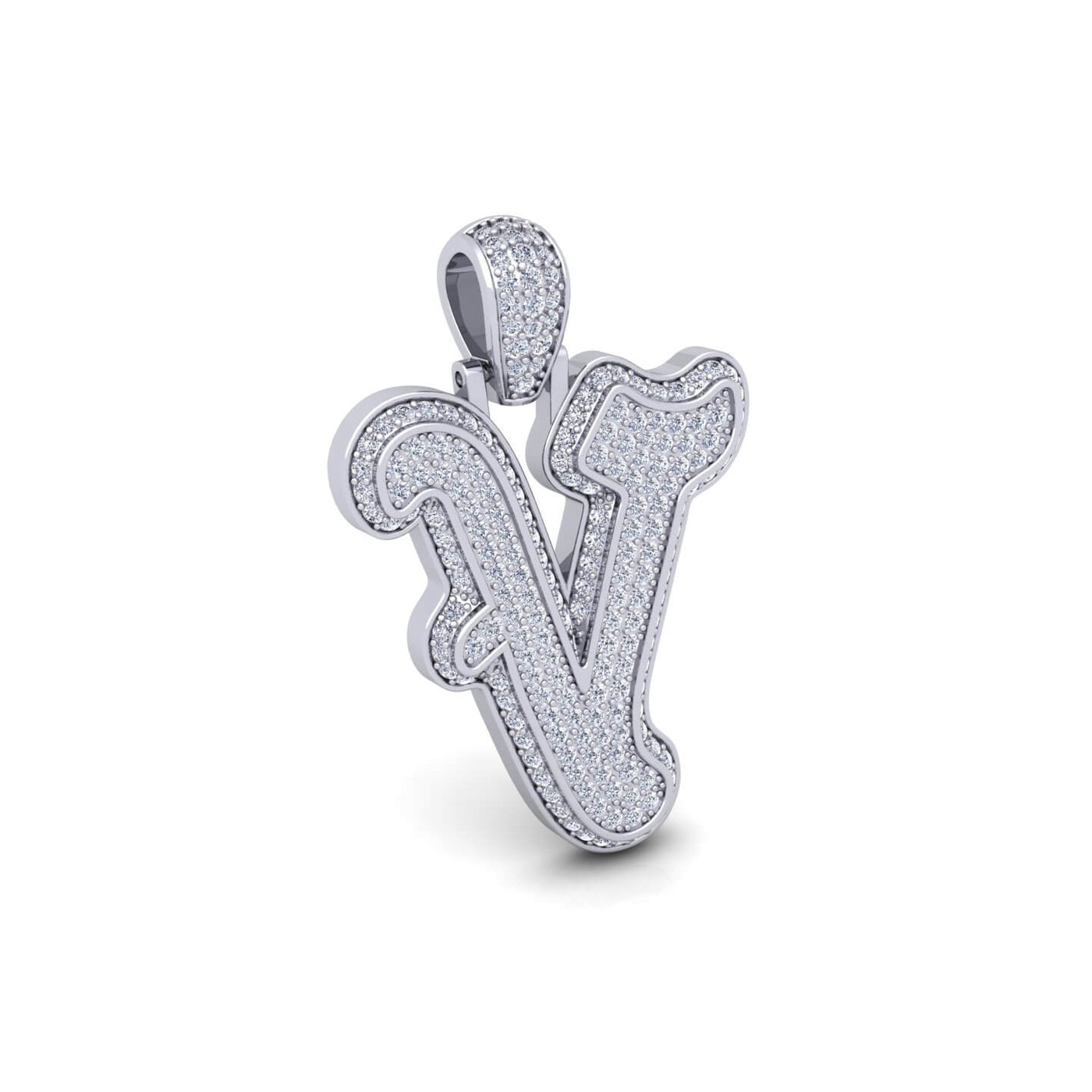 Silver Initial Pendant with Necklace