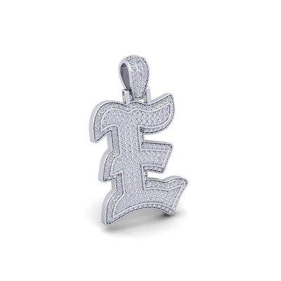 Silver Initial Pendant with Necklace